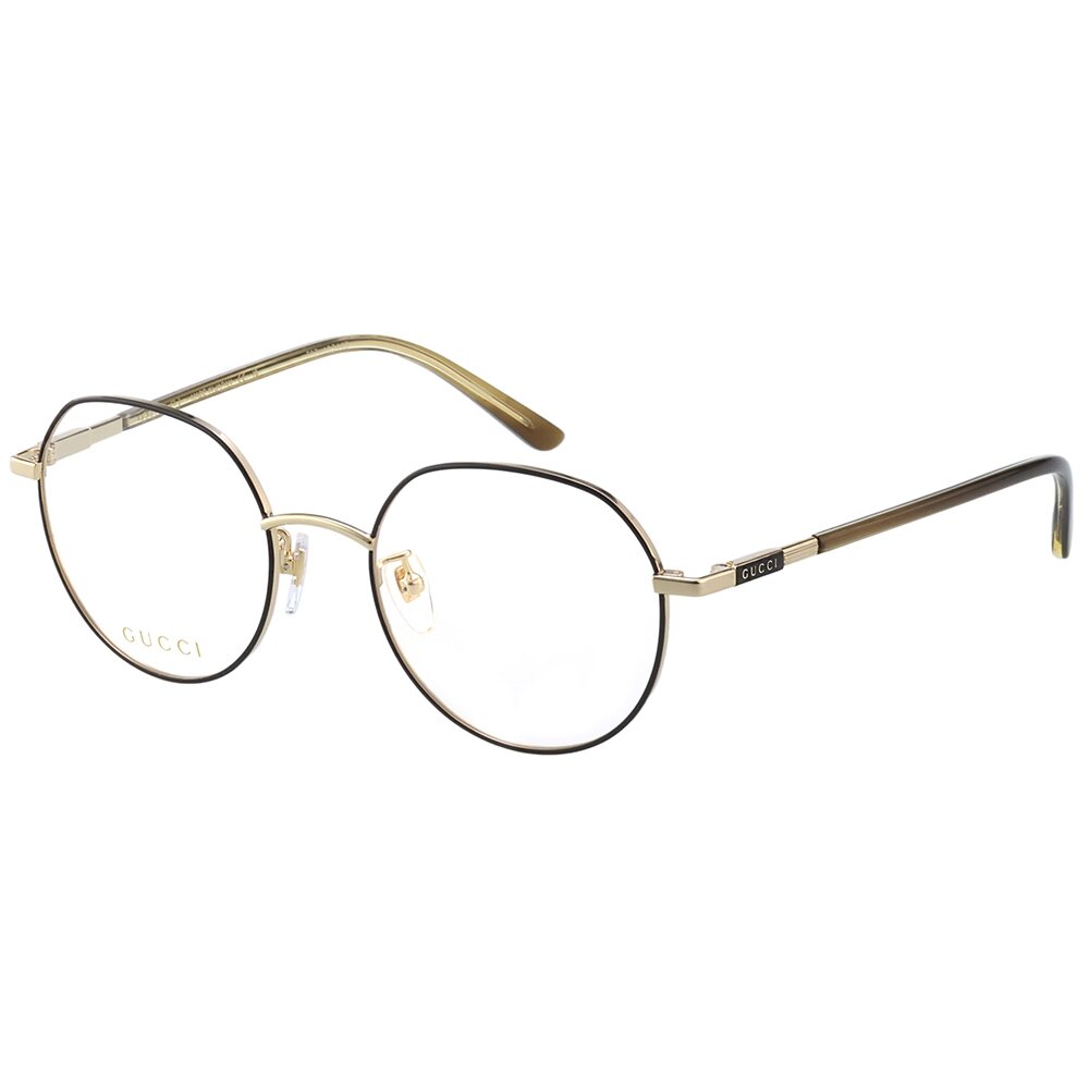 19286540523-GUCCI 鏡框 眼鏡(黑配金色)GG1349O